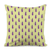 Cute Eggplant Pattern Print Pillow Cover