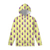 Cute Eggplant Pattern Print Pullover Hoodie