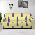 Cute Eggplant Pattern Print Sofa Cover