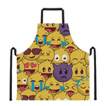 Cute Emoji Pattern Print Apron