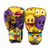 Cute Emoji Pattern Print Boxing Gloves