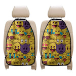 Cute Emoji Pattern Print Car Seat Organizers