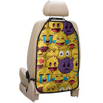 Cute Emoji Pattern Print Car Seat Organizers