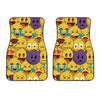 Cute Emoji Pattern Print Front Car Floor Mats