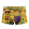 Cute Emoji Pattern Print Men's Boxer Briefs