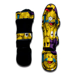 Cute Emoji Pattern Print Muay Thai Shin Guard