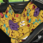 Cute Emoji Pattern Print Pet Car Back Seat Cover