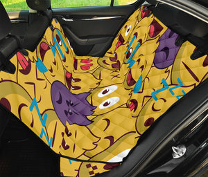 Cute Emoji Pattern Print Pet Car Back Seat Cover