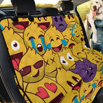 Cute Emoji Pattern Print Pet Car Back Seat Cover