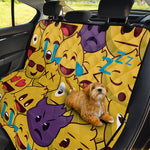 Cute Emoji Pattern Print Pet Car Back Seat Cover