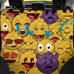 Cute Emoji Pattern Print Pet Car Back Seat Cover