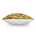 Cute Emoji Pattern Print Pillow Cover