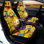 Cute Emoji Pattern Print Universal Fit Car Seat Covers