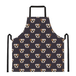 Cute English Bulldog Pattern Print Apron
