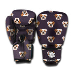 Cute English Bulldog Pattern Print Boxing Gloves