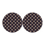 Cute English Bulldog Pattern Print Car Coasters