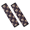 Cute English Bulldog Pattern Print Car Seat Belt Covers