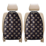 Cute English Bulldog Pattern Print Car Seat Organizers