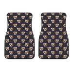 Cute English Bulldog Pattern Print Front Car Floor Mats