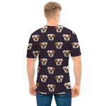 Cute English Bulldog Pattern Print Men's T-Shirt