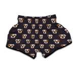 Cute English Bulldog Pattern Print Muay Thai Boxing Shorts