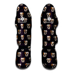Cute English Bulldog Pattern Print Muay Thai Shin Guard