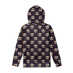 Cute English Bulldog Pattern Print Pullover Hoodie
