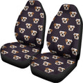 Cute English Bulldog Pattern Print Universal Fit Car Seat Covers