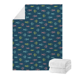 Cute Fish Pattern Print Blanket
