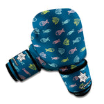 Cute Fish Pattern Print Boxing Gloves