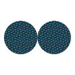 Cute Fish Pattern Print Car Coasters