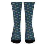 Cute Fish Pattern Print Crew Socks