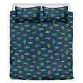 Cute Fish Pattern Print Duvet Cover Bedding Set