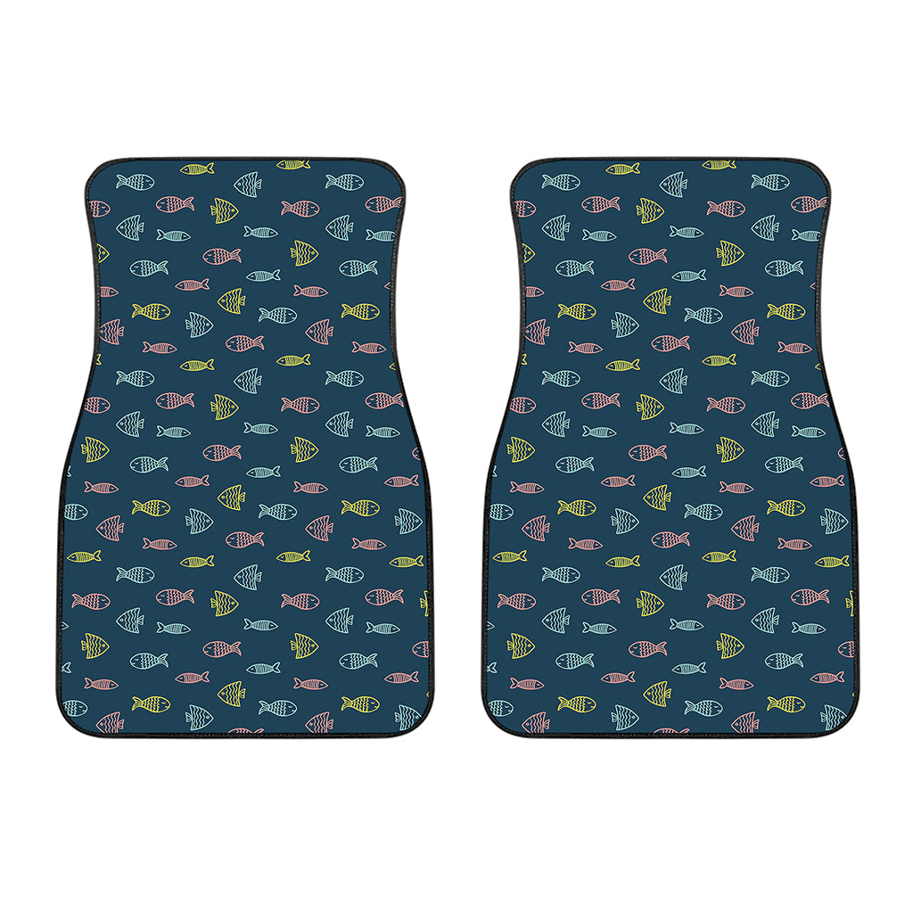 Cute Fish Pattern Print Front Car Floor Mats