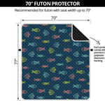 Cute Fish Pattern Print Futon Protector