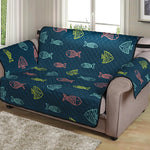 Cute Fish Pattern Print Loveseat Protector