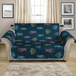 Cute Fish Pattern Print Loveseat Protector