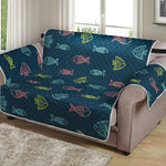 Cute Fish Pattern Print Loveseat Protector