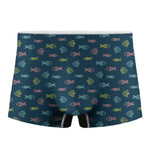 Cute Fish Pattern Print Men's Boxer Briefs