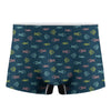 Cute Fish Pattern Print Men's Boxer Briefs