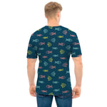 Cute Fish Pattern Print Men's T-Shirt