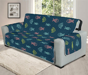 Cute Fish Pattern Print Oversized Sofa Protector