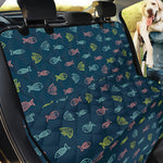 Cute Fish Pattern Print Pet Car Back Seat Cover