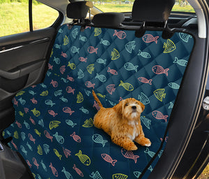 Cute Fish Pattern Print Pet Car Back Seat Cover