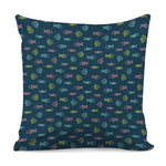 Cute Fish Pattern Print Pillow Cover