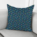 Cute Fish Pattern Print Pillow Cover