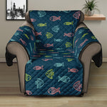 Cute Fish Pattern Print Recliner Protector