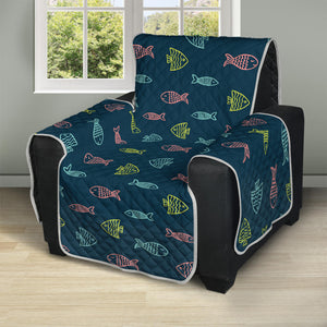 Cute Fish Pattern Print Recliner Protector