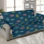 Cute Fish Pattern Print Sofa Protector