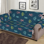 Cute Fish Pattern Print Sofa Protector